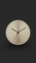 Polished Stainless Steel Desk Clock