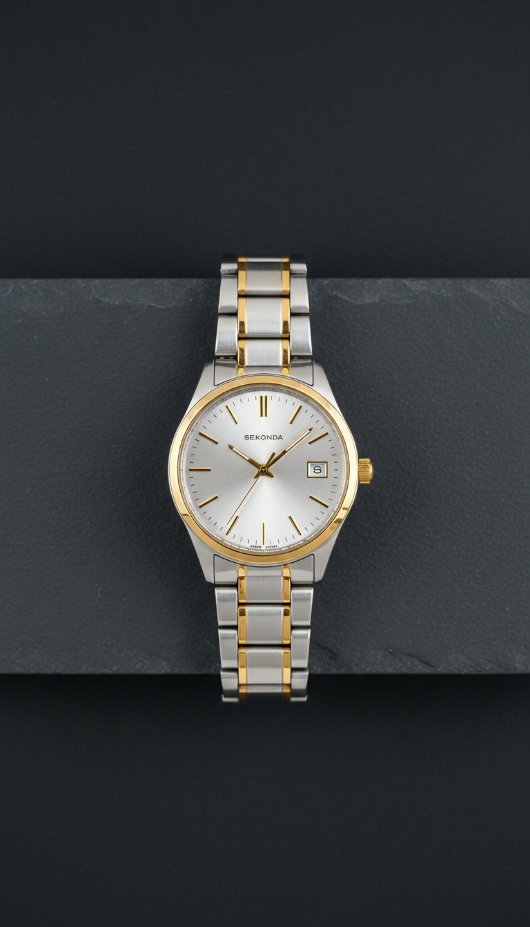 Two-Tone Stainless Steel Watch