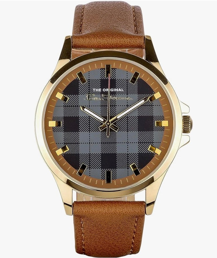 Ben Sherman BS092BR Black Check Dial