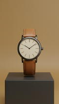 Italian Leather Strap Dress Watch