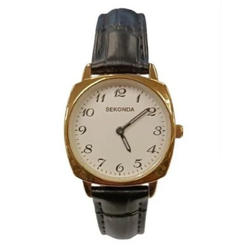 Sekonda 40437 Women's Easy-Read Black Strap Watch