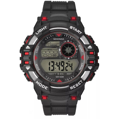 Sekonda 1523 Men's Black Digital Sports Watch