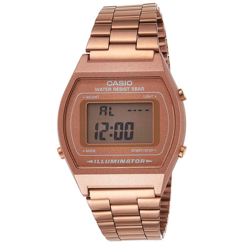 Casio B640WC-5ADF Rose Gold-Tone Digital Bracelet Watch