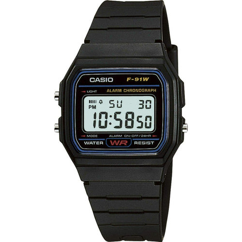 Casio F-91W-1YEG Black Digital Watch