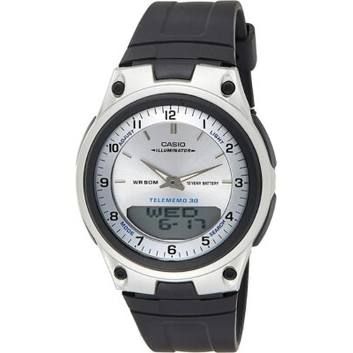 Casio AW-80-7AVDF Analogue-Digital Black Strap Watch