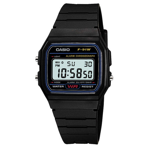 Casio F-91W-1JF Black Digital Watch