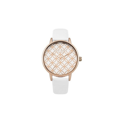 Daisy Dixon DD034WRG Penny White Strap Watch