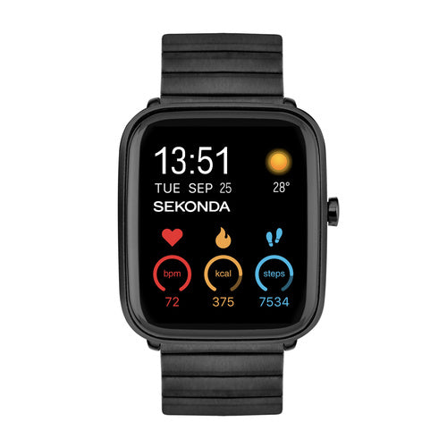 Sekonda 30223 Motion Plus Black Stainless Steel Smart Watch