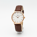 Sekonda 1854 watch with black strap and numerical dial